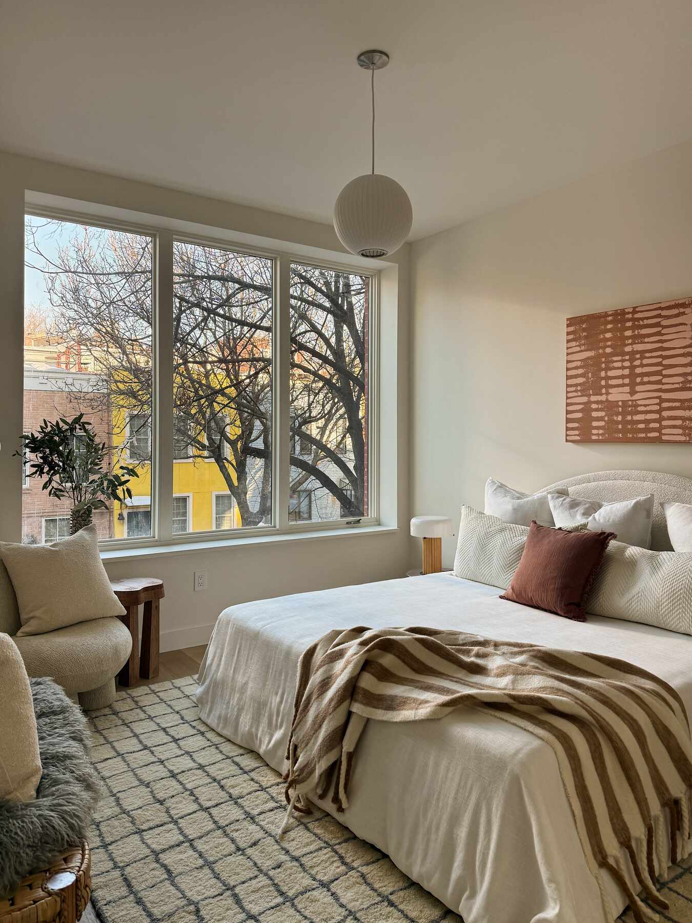 Bedroom overlooking Garfield Place