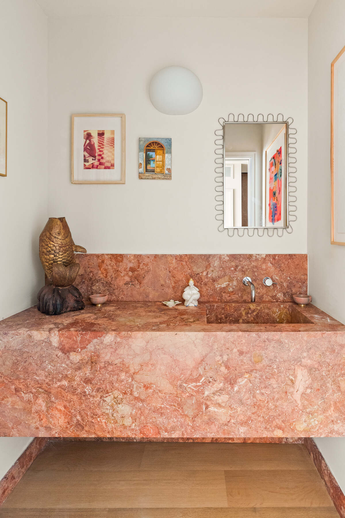 Stone reading nook at 436 State Street
