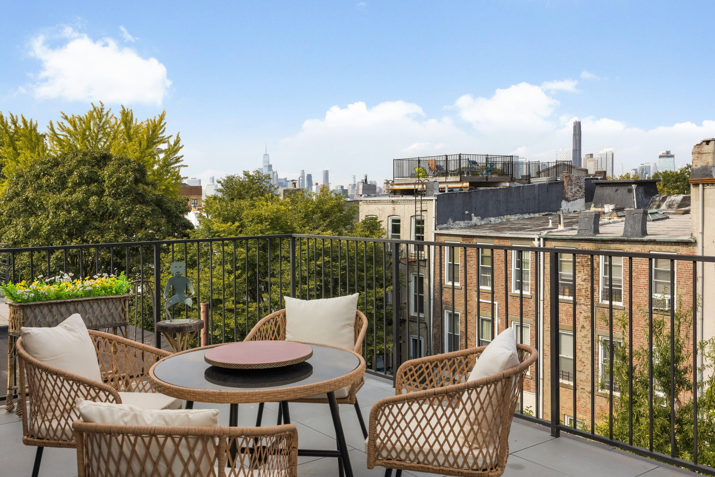 Furnished roof terrace with skyline views at 591 10th Street